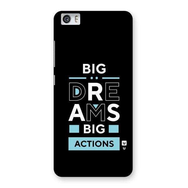 Big Dreams Big Actions Back Case for Xiaomi Redmi Mi5