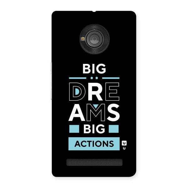 Big Dreams Big Actions Back Case for Yu Yuphoria