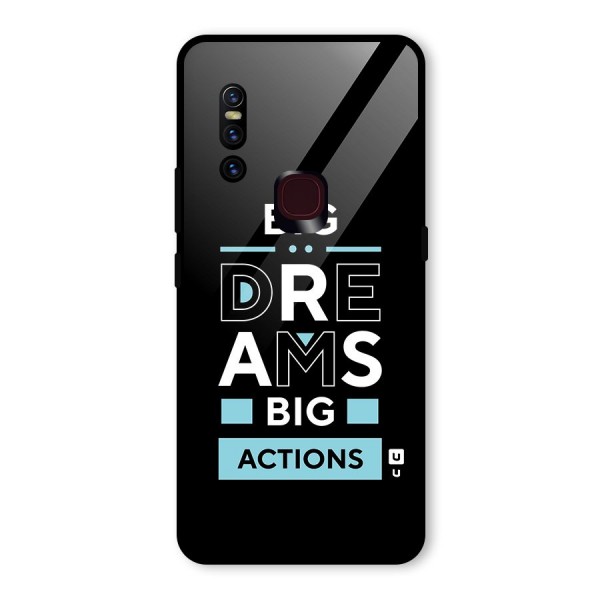 Big Dreams Big Actions Glass Back Case for Vivo V15