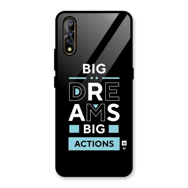 Big Dreams Big Actions Glass Back Case for Vivo Z1x