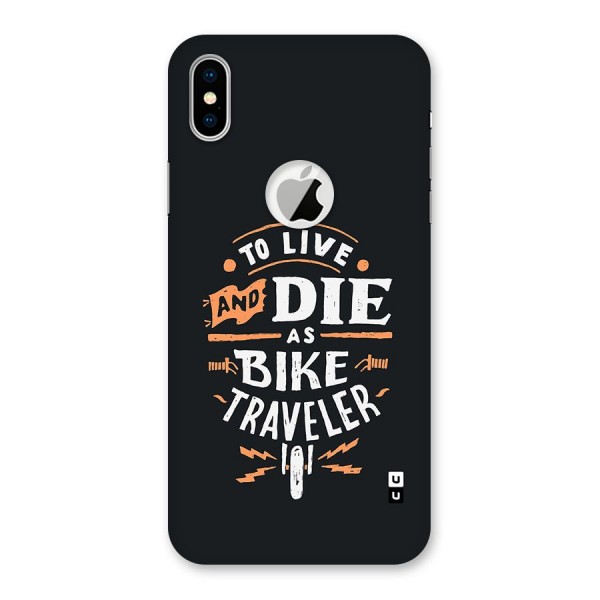 Bike Traveler Back Case for iPhone XS Logo Cut