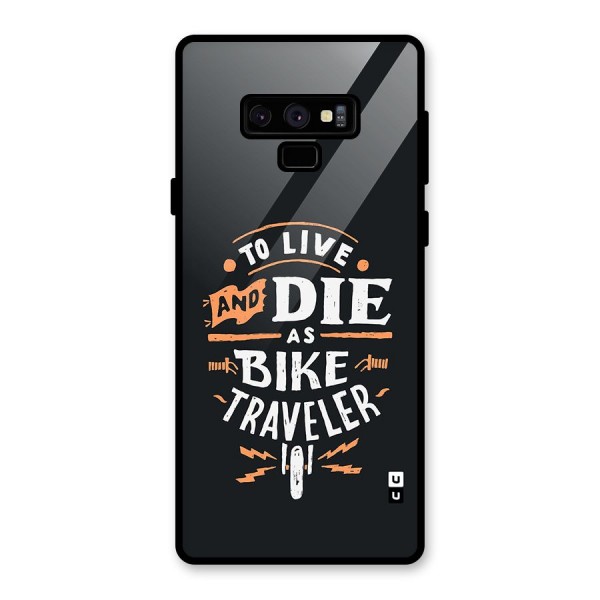 Bike Traveler Glass Back Case for Galaxy Note 9