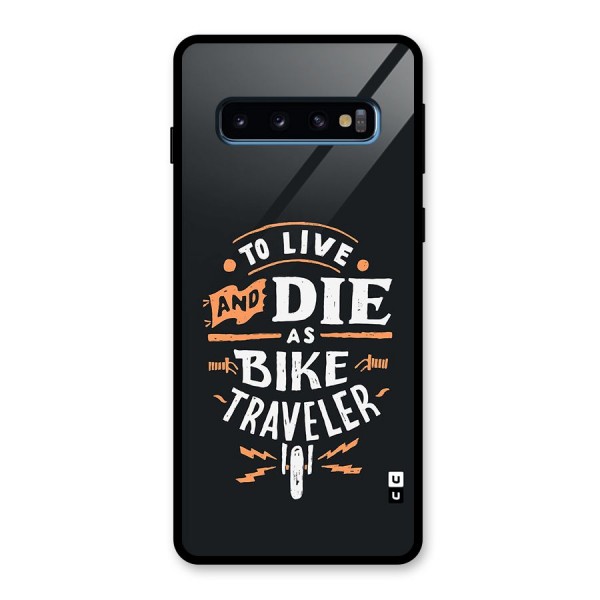 Bike Traveler Glass Back Case for Galaxy S10