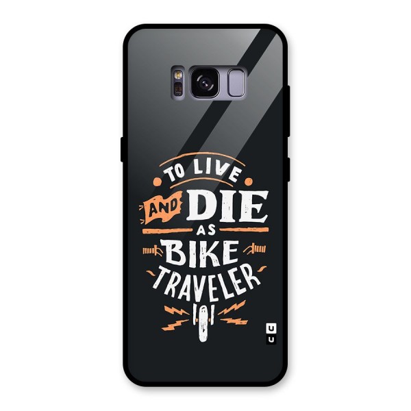 Bike Traveler Glass Back Case for Galaxy S8