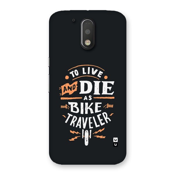 Bike Traveler Back Case for Moto G4