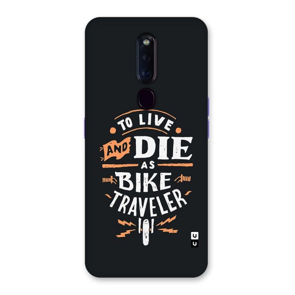 Bike Traveler Glass Back Case for Oppo F11 Pro