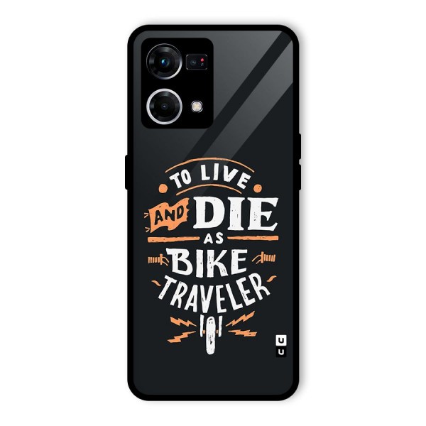 Bike Traveler Glass Back Case for Oppo F21s Pro 4G