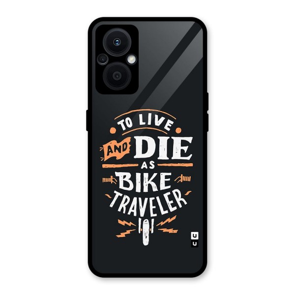 Bike Traveler Glass Back Case for Oppo F21s Pro 5G