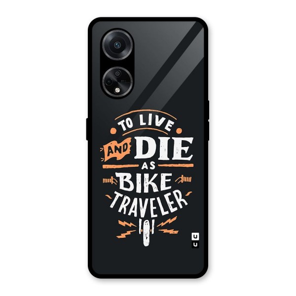 Bike Traveler Glass Back Case for Oppo F23