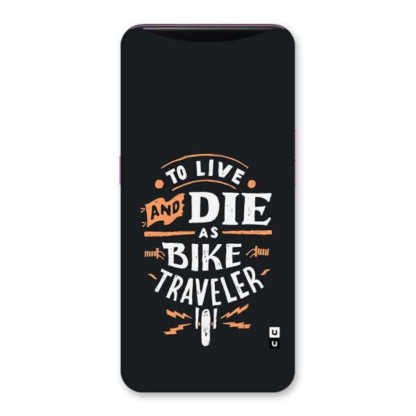 Bike Traveler Back Case for Oppo Find X