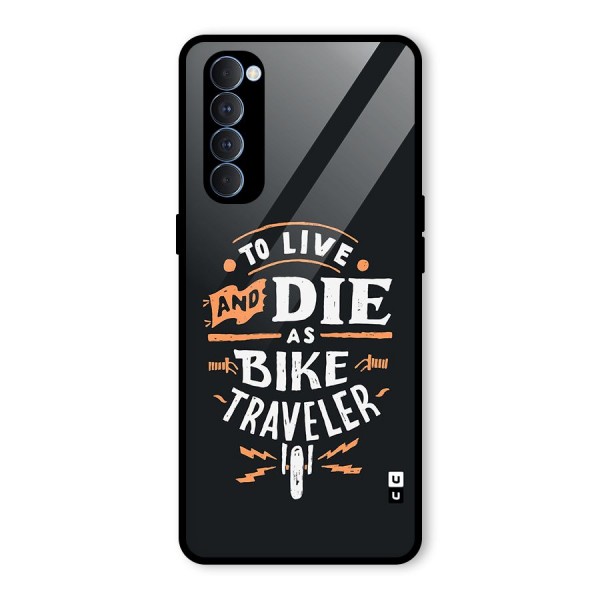 Bike Traveler Glass Back Case for Oppo Reno4 Pro