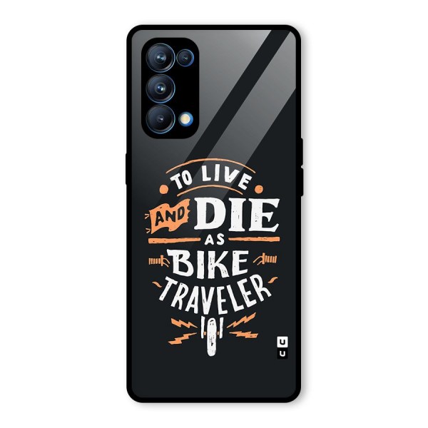 Bike Traveler Glass Back Case for Oppo Reno5 Pro 5G