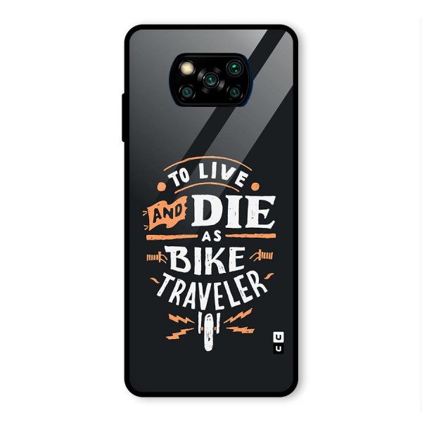 Bike Traveler Glass Back Case for Poco X3 Pro