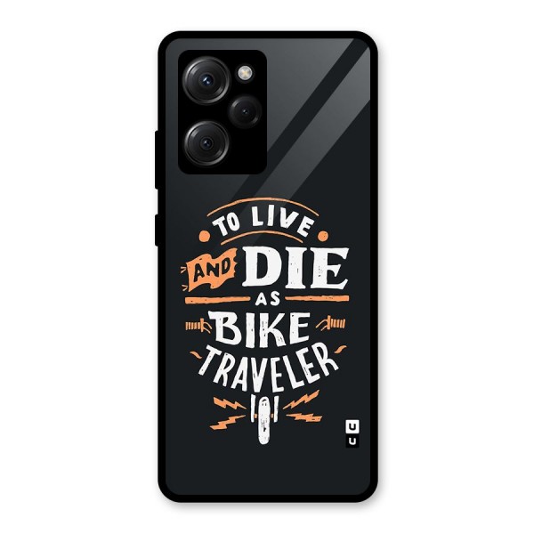 Bike Traveler Glass Back Case for Poco X5 Pro