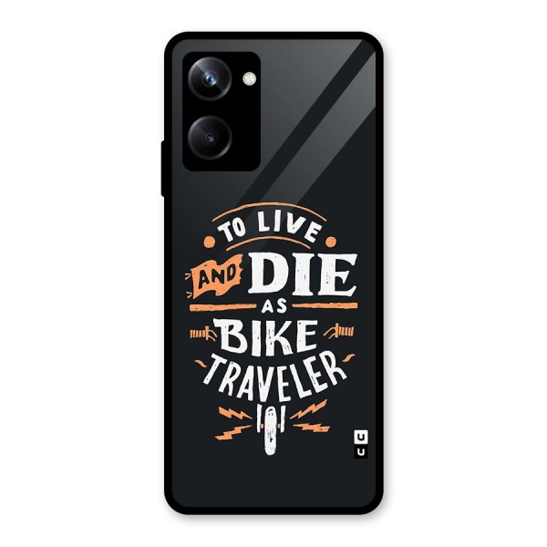 Bike Traveler Glass Back Case for Realme 10 Pro