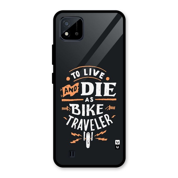 Bike Traveler Glass Back Case for Realme C11 2021