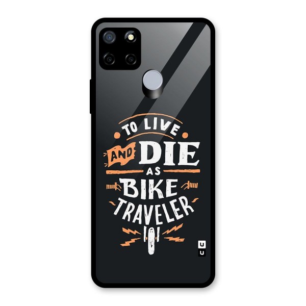 Bike Traveler Glass Back Case for Realme C15