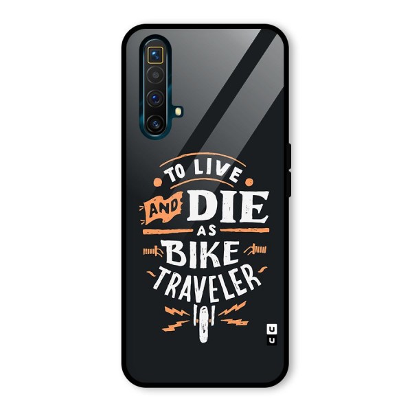 Bike Traveler Glass Back Case for Realme X3 SuperZoom