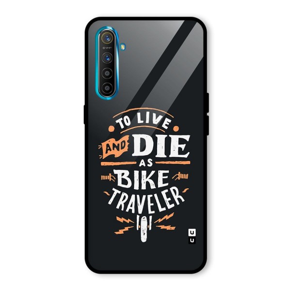 Bike Traveler Glass Back Case for Realme XT