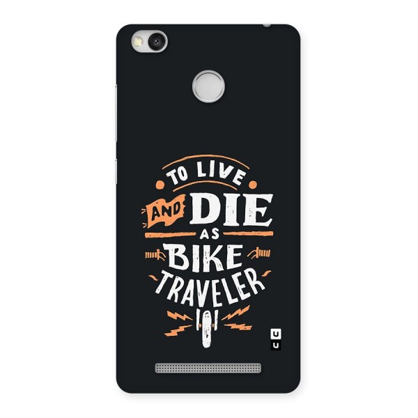 Bike Traveler Back Case for Redmi 3S Prime