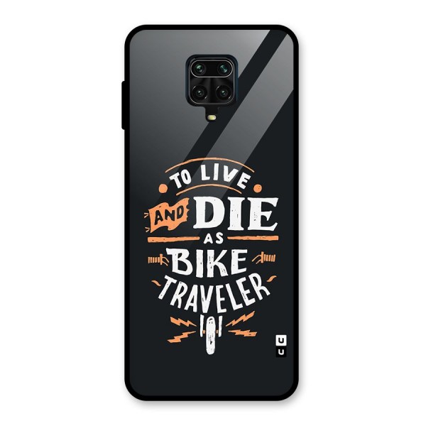 Bike Traveler Glass Back Case for Redmi Note 10 Lite