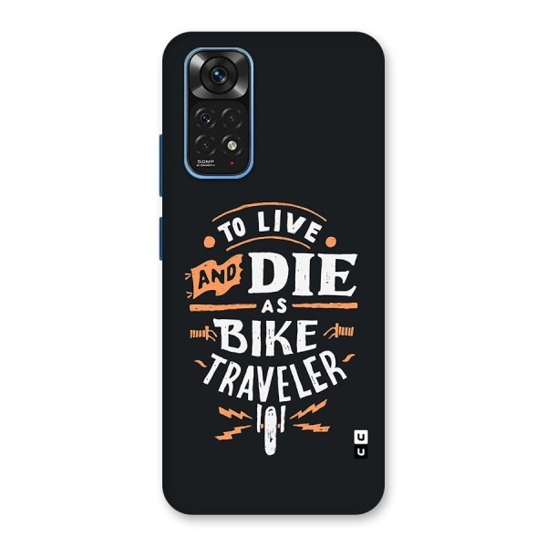 Bike Traveler Glass Back Case for Redmi Note 11S