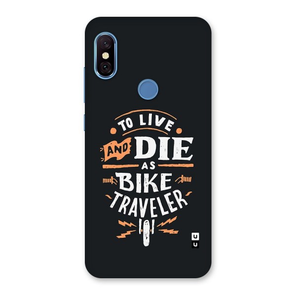 Bike Traveler Back Case for Redmi Note 6 Pro