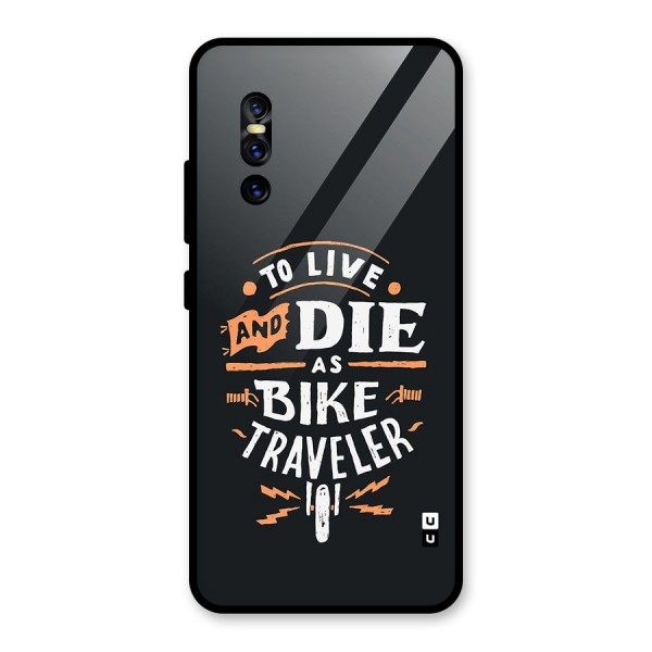 Bike Traveler Glass Back Case for Vivo V15 Pro