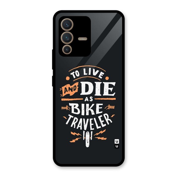 Bike Traveler Glass Back Case for Vivo V23 5G