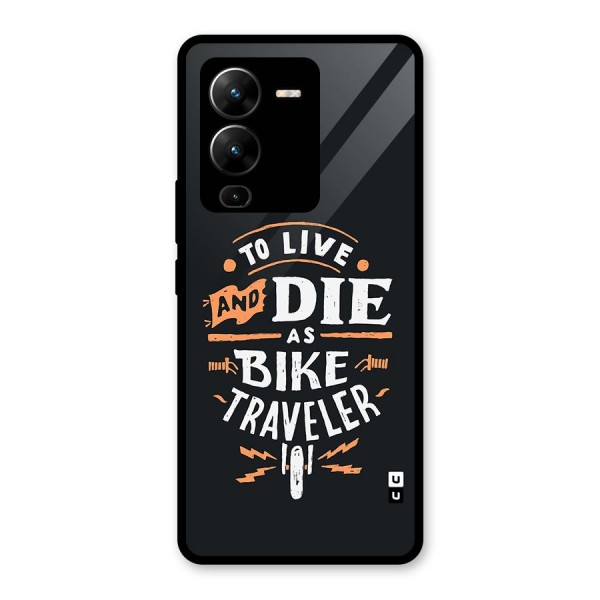 Bike Traveler Glass Back Case for Vivo V25 Pro