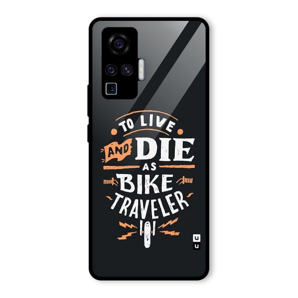 Bike Traveler Glass Back Case for Vivo X50 Pro