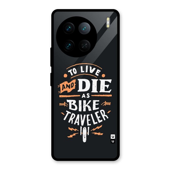 Bike Traveler Glass Back Case for Vivo X90 Pro