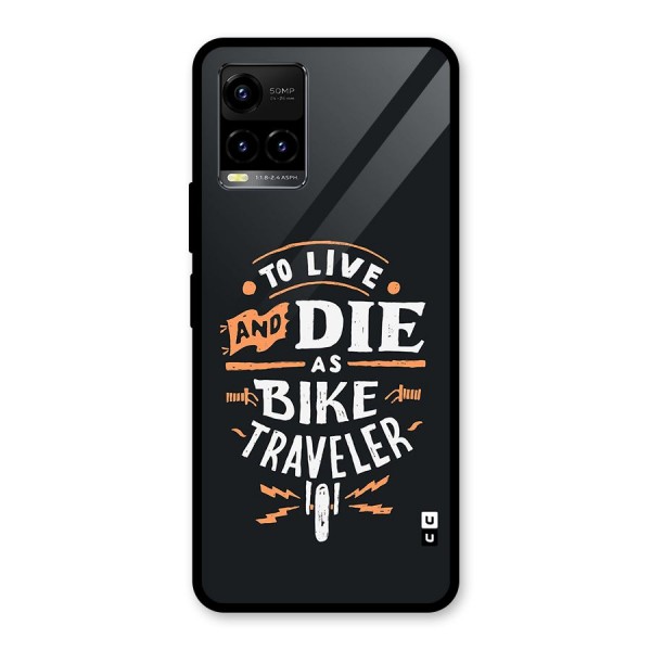 Bike Traveler Glass Back Case for Vivo Y21G