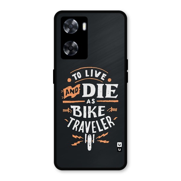 Bike Traveler Metal Back Case for Oppo A57 2022