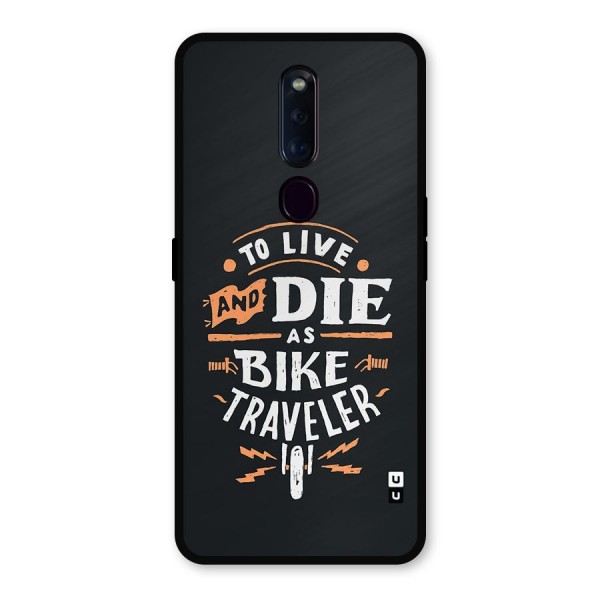 Bike Traveler Metal Back Case for Oppo F11 Pro