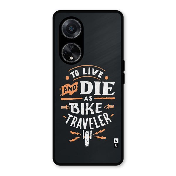 Bike Traveler Metal Back Case for Oppo F23