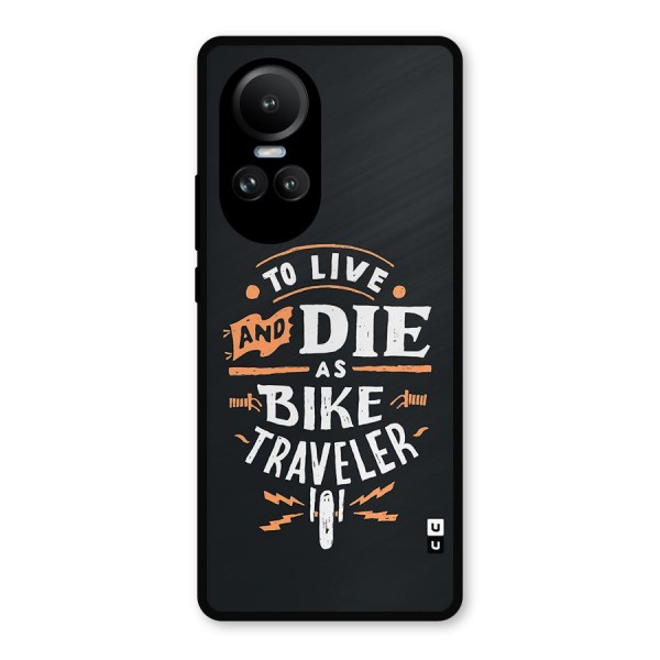 Bike Traveler Metal Back Case for Oppo Reno10