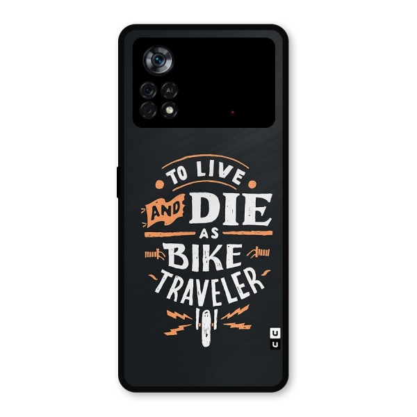 Bike Traveler Metal Back Case for Poco X4 Pro 5G