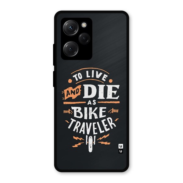 Bike Traveler Metal Back Case for Poco X5 Pro