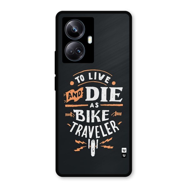 Bike Traveler Metal Back Case for Realme 10 Pro Plus