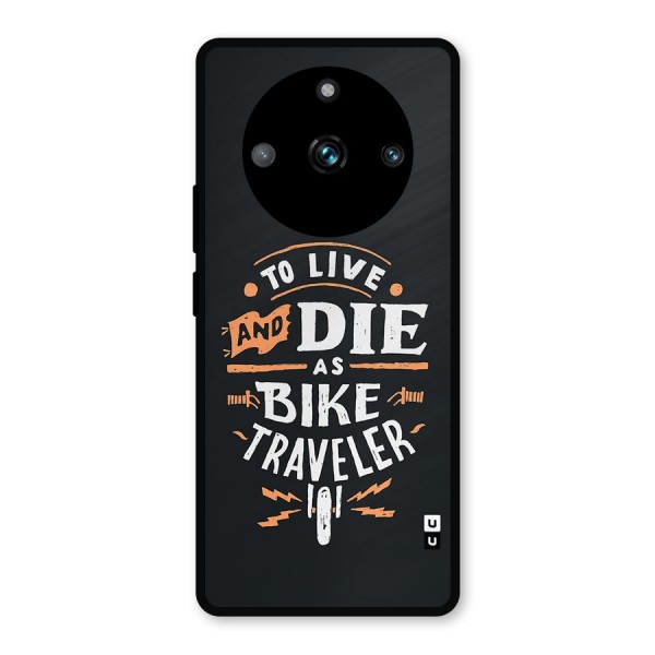 Bike Traveler Metal Back Case for Realme 11 Pro Plus