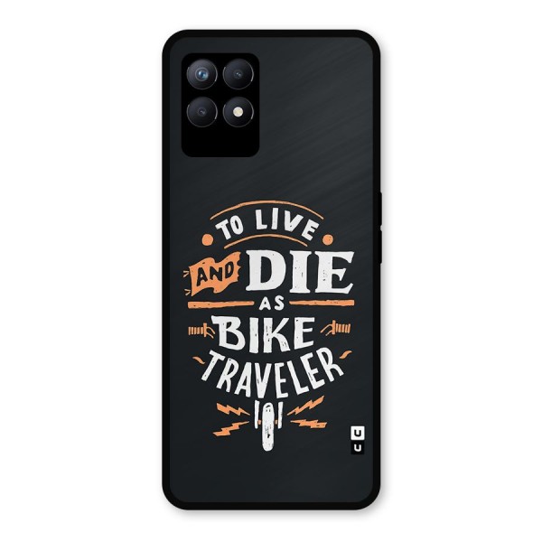 Bike Traveler Metal Back Case for Realme 8i