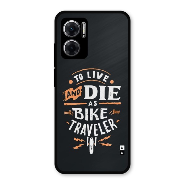 Bike Traveler Metal Back Case for Redmi 11 Prime 5G