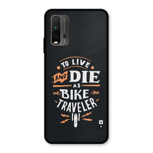 Bike Traveler Metal Back Case for Redmi 9 Power