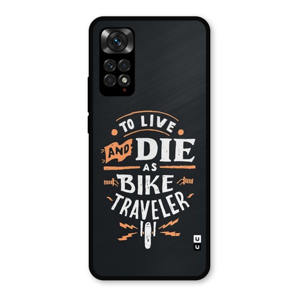 Bike Traveler Metal Back Case for Redmi Note 11