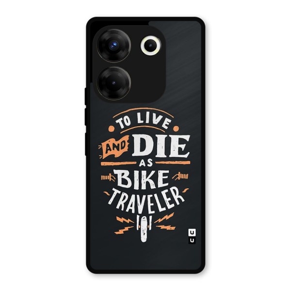 Bike Traveler Metal Back Case for Tecno Camon 20