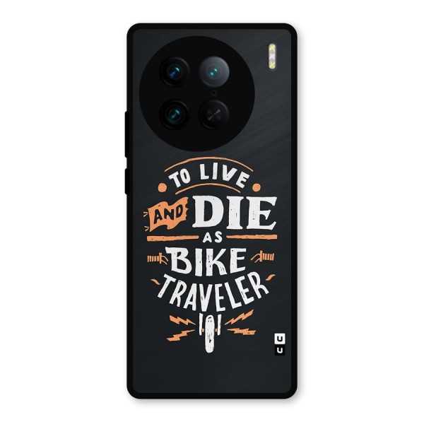 Bike Traveler Metal Back Case for Vivo X90 Pro