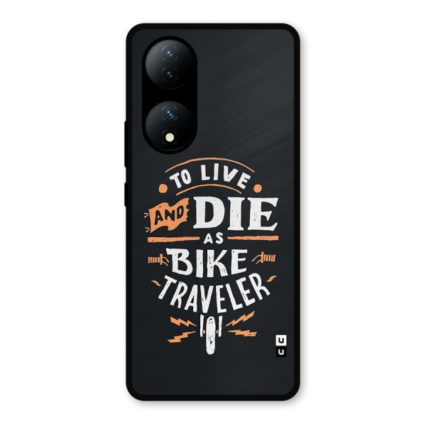 Bike Traveler Metal Back Case for Vivo Y100a