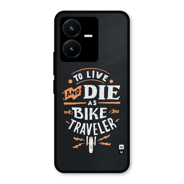 Bike Traveler Metal Back Case for Vivo Y22s