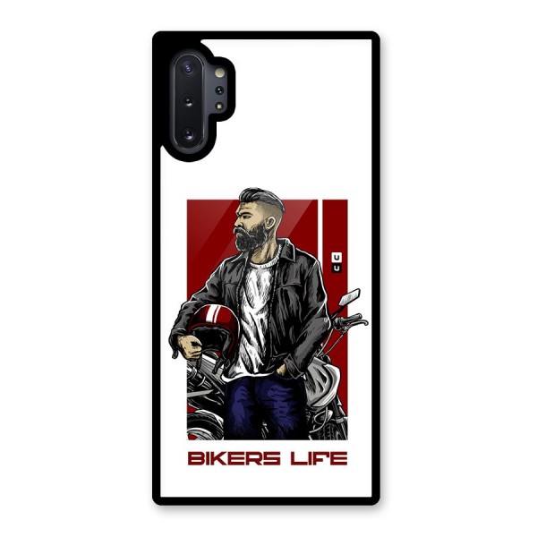 Biker Life Glass Back Case for Galaxy Note 10 Plus